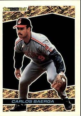 Carlos Baerga #25 Baseball Cards 1993 Topps Black Gold