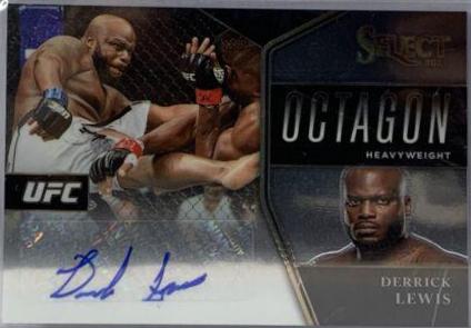 Derrick Lewis #OA-DLW Ufc Cards 2021 Panini Select UFC Octagon Action Signatures