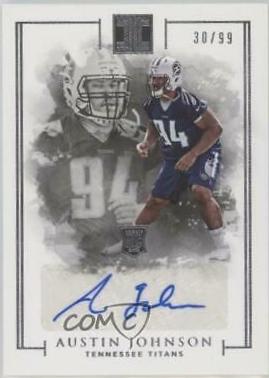 Austin Johnson [Autograph] #145 Football Cards 2016 Panini Impeccable