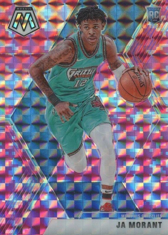 2019 Panini Mosaic Pink Camo Prizm Ja Morant Rookie 2024 Card PSA 10 GEM MINT