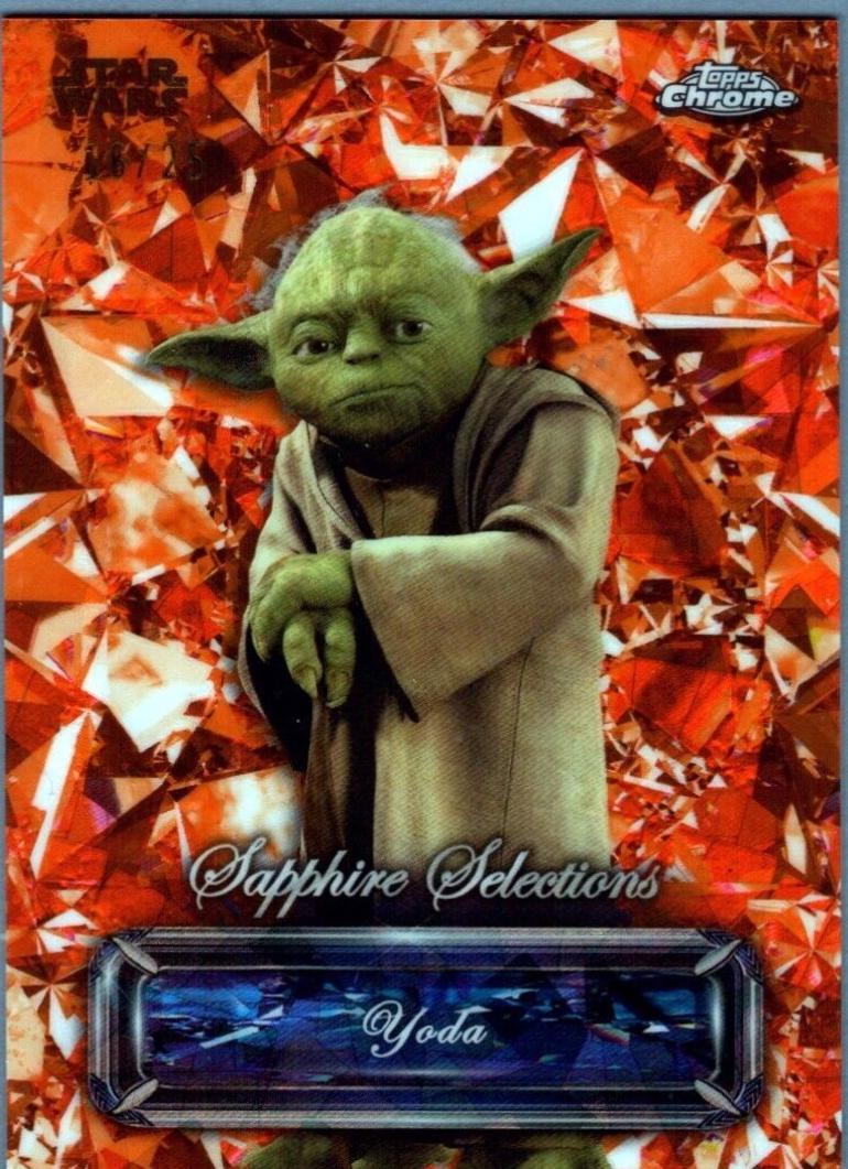 Yoda [Orange] #SS-8 Star Wars 2024 Topps Chrome Sapphire Selections