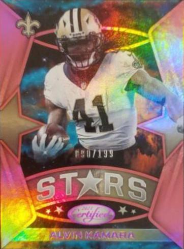 Alvin Kamara [Pink] #CS-4 Football Cards 2021 Panini Certified Stars