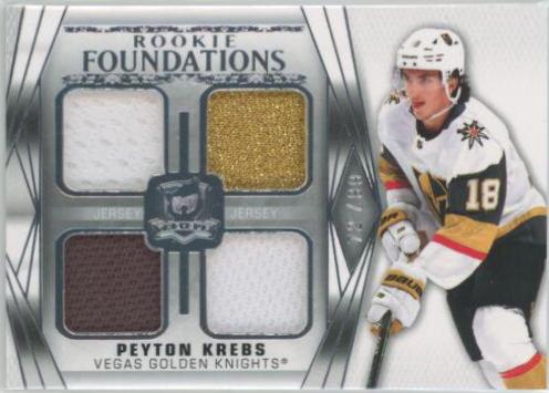 Peyton Krebs #F-PK Hockey Cards 2020 Upper Deck The Cup Foundations Quad Jersey