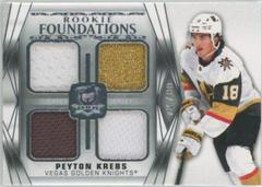 Peyton Krebs #F-PK Hockey Cards 2020 Upper Deck The Cup Foundations Quad Jersey Prices