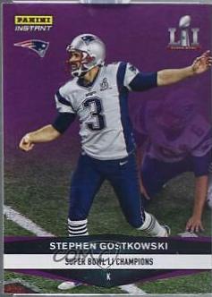 Stephen Gostkowski [Purple] #924 Football Cards 2016 Panini Instant NFL