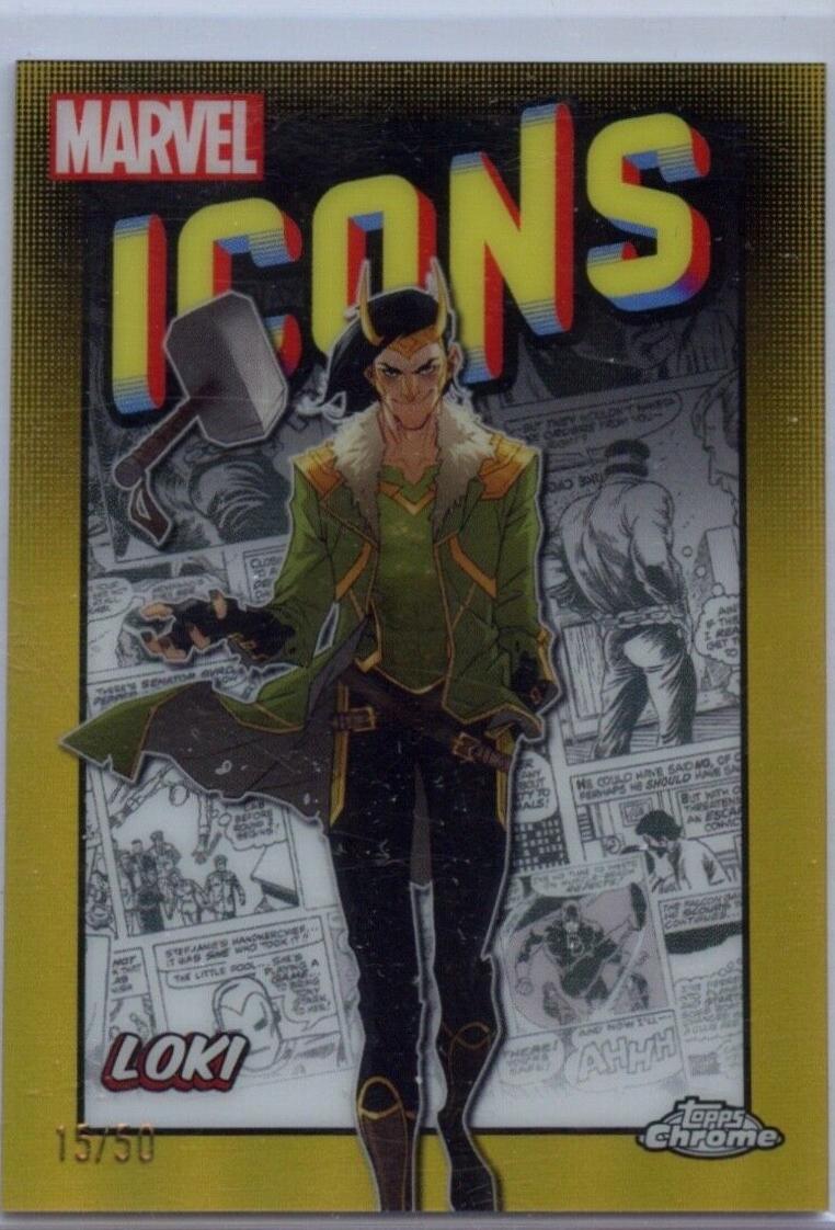 Loki [Gold Refractor] #MI-9 Marvel 2024 Topps Chrome Icons