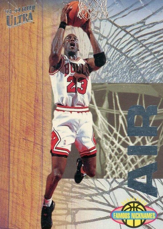 Michael Jordan #7 Basketball Cards 1993 Ultra Famous Nicknames