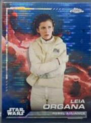 Leia Organa [Blue Pulsar Refractor] #103 Star Wars 2024 Topps Chrome