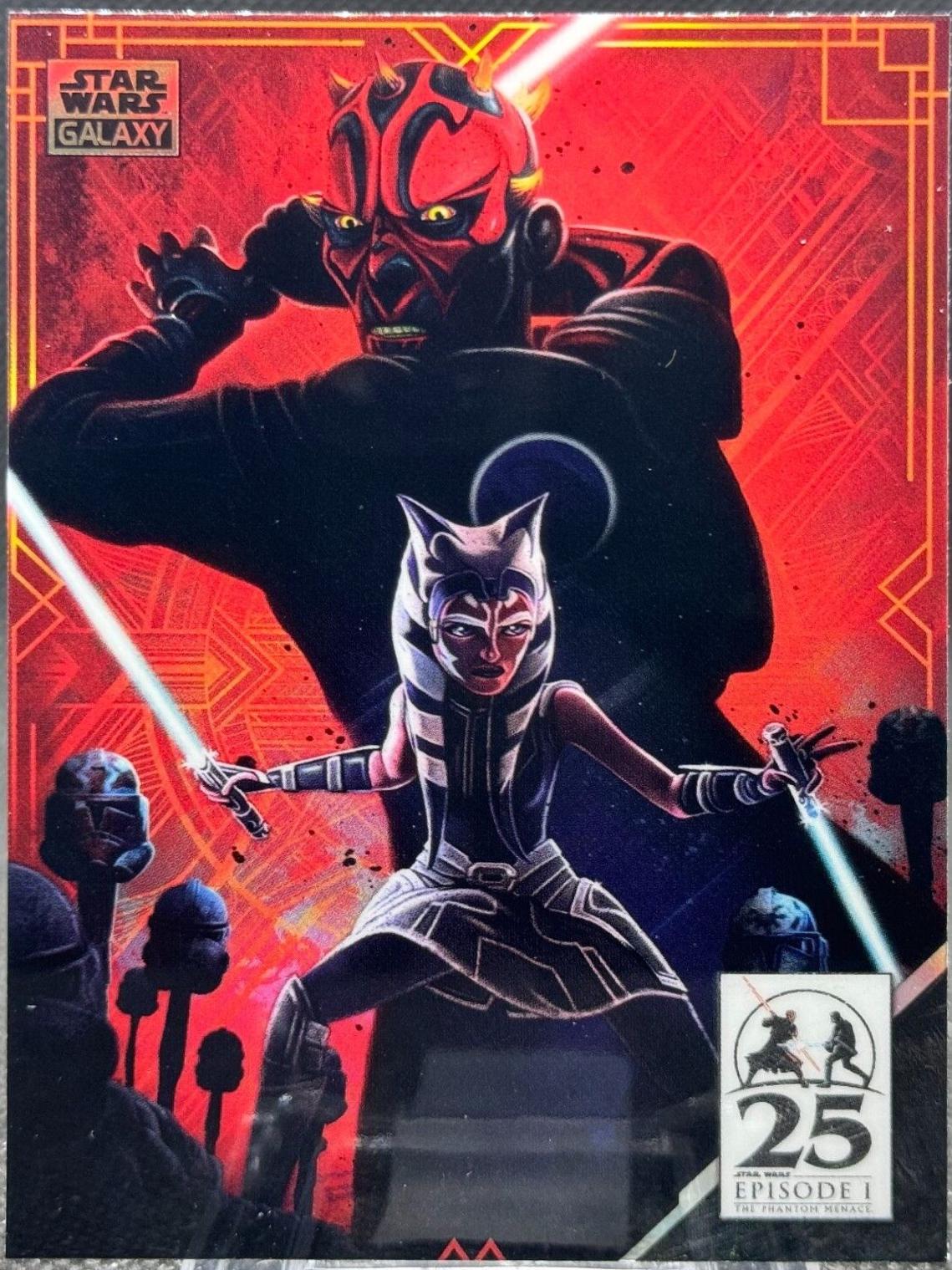 The Dark Duel #AM-13 Star Wars 2024 Topps Chrome Galaxy Art of Darth Maul