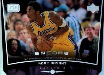 Kobe Bryant [Game Dated] Basketball Cards 1998 Upper Deck Encore