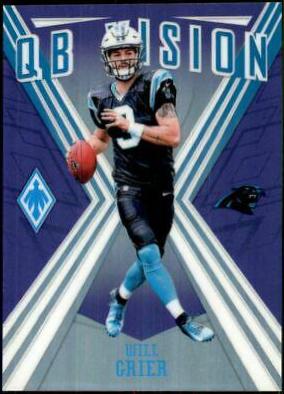 Will Grier [Purple] #5 Football Cards 2019 Panini Phoenix QB Vision