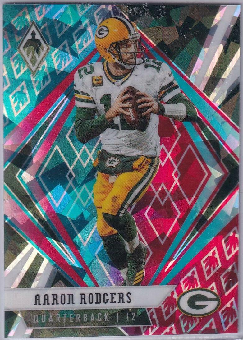 Aaron Rodgers [Fire and Ice] #19 Football Cards 2020 Panini Phoenix