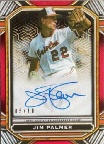 Jim Palmer [Red] #IPA-JP Baseball Cards 2023 Topps Tribute Iconic Perspectives Autographs