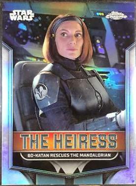 Bo-Katan Rescues The Mandalorian #TH-6 Star Wars 2024 Topps Chrome The Heiress