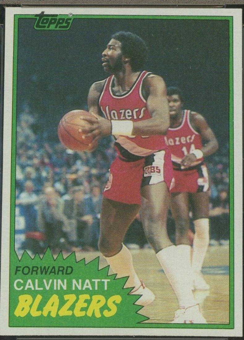 Calvin Natt West #85 Basketball Cards 1981 Topps