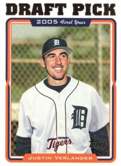 2005 Topps Justin Verlander RC #677 Gem good Mint 10