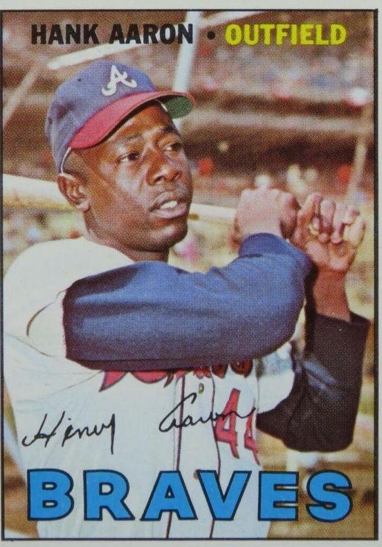 1968 Topps #110 Hank outlet Aaron Atlanta Braves HOF SGC 3.5 VG+