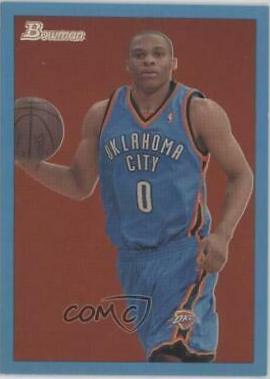 Russell Westbrook [Blue] #55 Basketball Cards 2009 Bowman '48