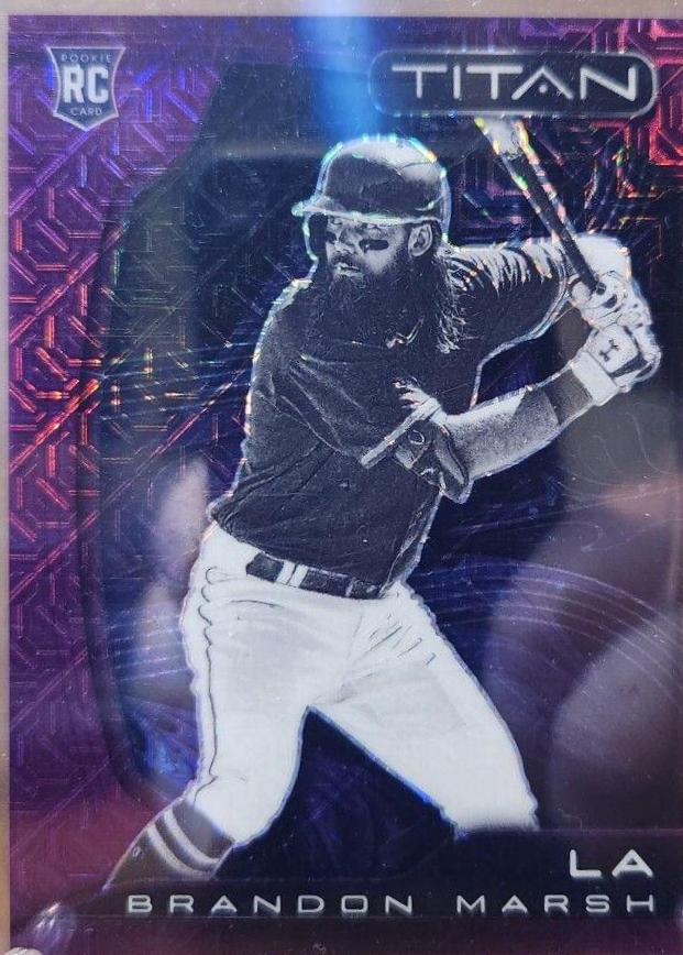 Brandon Marsh [Purple Mojo] #2 Baseball Cards 2022 Panini Chronicles Titan