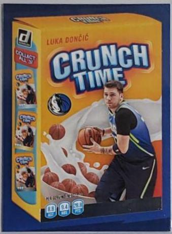 Luka Doncic #12 Basketball Cards 2020 Donruss Crunch Time