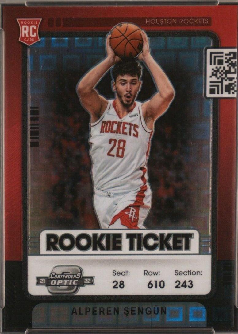 Alperen Sengun [Black Pandora] #12 Basketball Cards 2021 Panini Contenders Optic Rookies