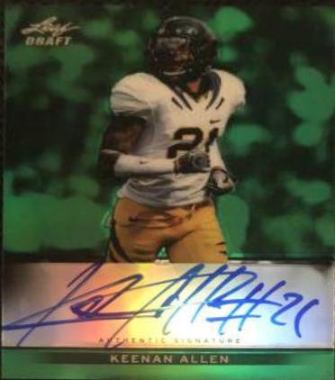 Keenan Allen [Green Autograph] #BA-KA1 Football Cards 2013 Leaf Metal Draft