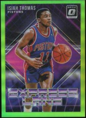 Isiah Thomas [Lime Green] #2 Basketball Cards 2018 Panini Donruss Optic Express Lane