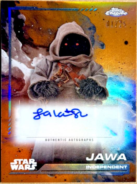 Leilani Shiu as Jawa [Rebel Orange Refractor] #AU-LS Star Wars 2024 Topps Chrome Autograph