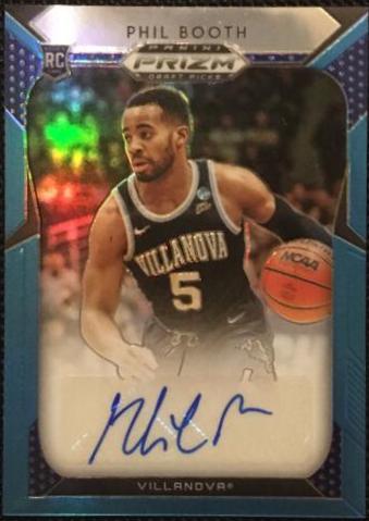 Phil Booth [Blue Prizm] #107 Basketball Cards 2019 Panini Prizm Draft Picks Autographs