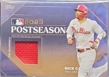 Nick Castellanos [Gold] #PPR-NC Baseball Cards 2024 Topps Postseason Performance Relic