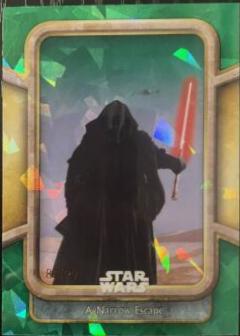 A Narrow Escape [Green] #55 Star Wars 2024 Topps Chrome Sapphire