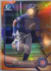 Cristian Hernandez [Orange Refractor] #BCP-240 Baseball Cards 2022 Bowman Chrome Prospects Prices