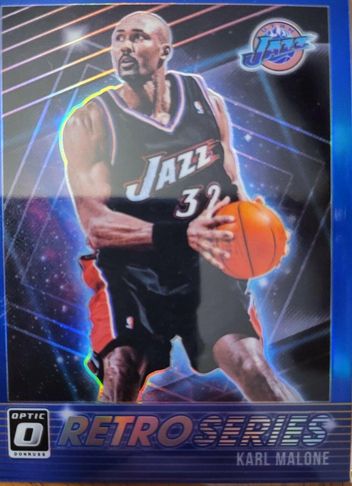 Karl Malone [Holo] #14 Basketball Cards 2018 Panini Donruss Optic Retro Series