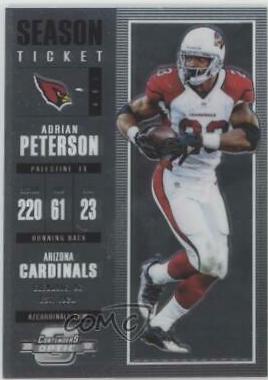 Adrian Peterson #8 Football Cards 2017 Panini Contenders Optic