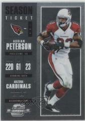 Adrian Peterson #8 Football Cards 2017 Panini Contenders Optic Prices