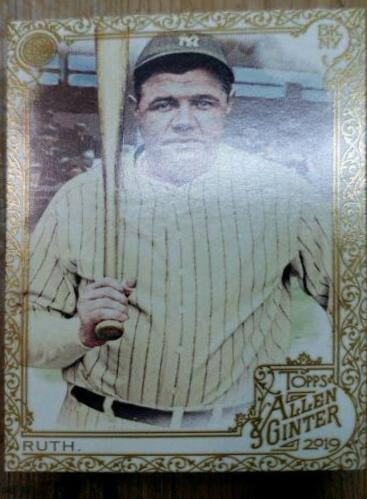 Babe Ruth [Gold Hot Box] #3 Baseball Cards 2019 Topps Allen & Ginter