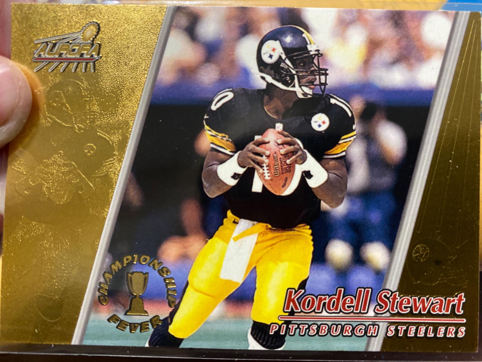 Kordell Stewart #40 Football Cards 1998 Pacific Aurora Championship Fever