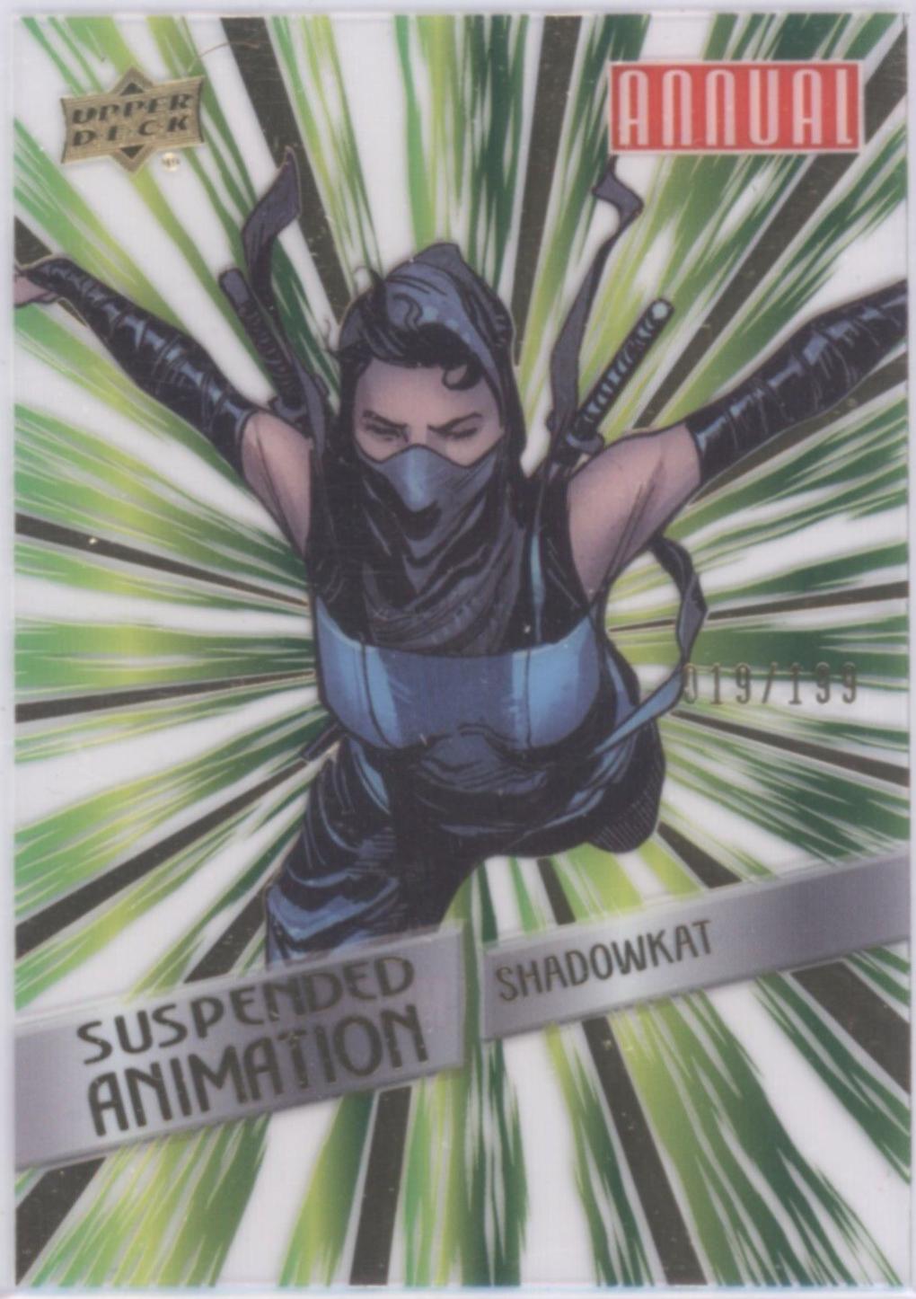 Shadowkat #44 Marvel 2023 Upper Deck Annual Suspended Animation