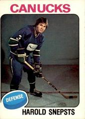 Harold Snepsts #396 Hockey Cards 1975 O-Pee-Chee Prices