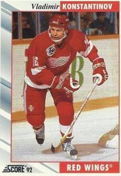 Vladimir Konstantinov #31 Hockey Cards 1992 Score