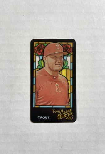 Mike Trout [Mini Exclusive Extended Stained Glass] #383 Baseball Cards 2019 Topps Allen & Ginter