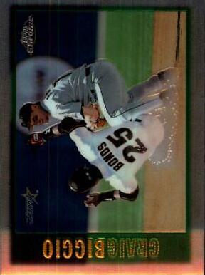 Craig Biggio #32 Baseball Cards 1997 Topps Chrome