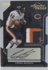 Cedric Benson [Jersey Signature Proof Gold] #13 Football Cards 2006 Playoff NFL Playoffs Prices