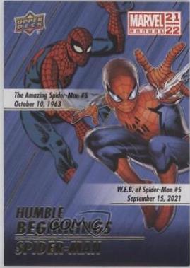 Spider-Man #HB-7 Marvel 2021 Upper Deck Annual Humble Beginnings