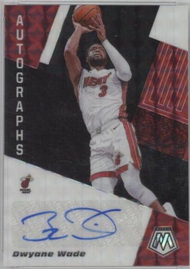 Dwyane Wade #AM-DWD Basketball Cards 2019 Panini Mosaic Autographs