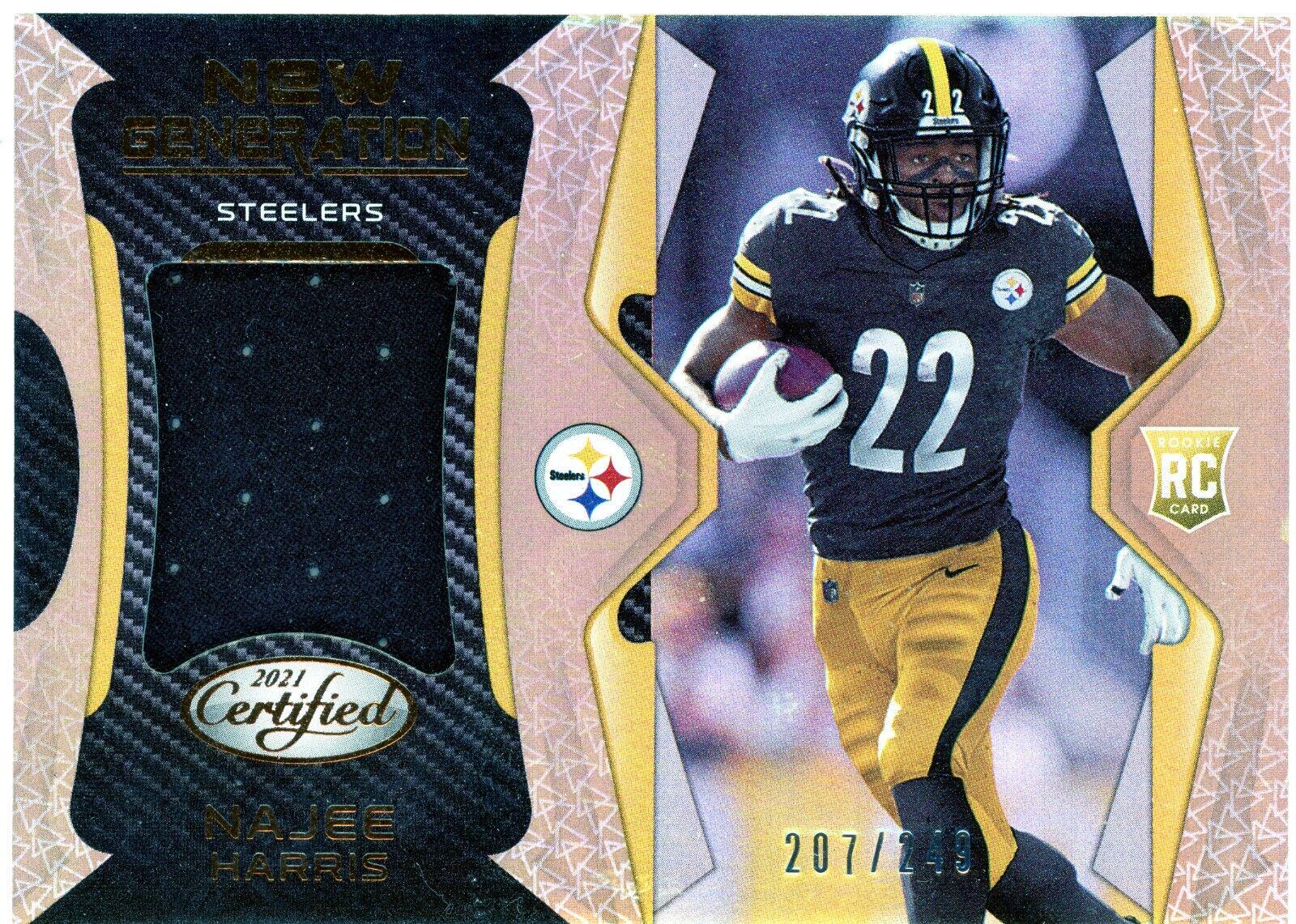 Najee Harris [Bronze] #NG-13 Football Cards 2021 Panini Certified New Generation Jerseys Mirror