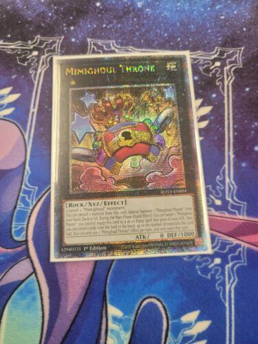 Mimighoul Throne [Quarter Century Secret Rare] ROTA-EN094 YuGiOh Rage of the Abyss