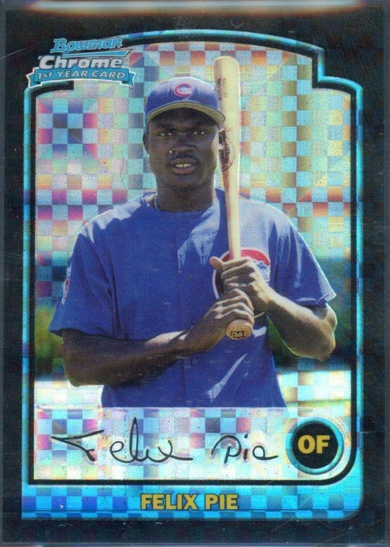 Felix Pie [Xfractor] #327 Baseball Cards 2003 Bowman Chrome