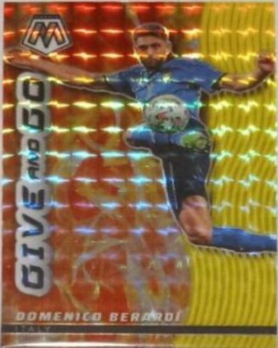 Domenico Berardi #16 Soccer Cards 2021 Panini Mosaic Road to FIFA World Cup Give and Go