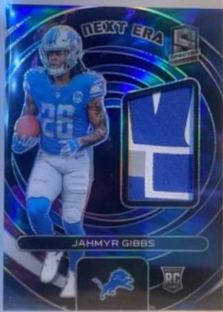 Jahmyr Gibbs [Nebula] #10 Football Cards 2023 Panini Spectra Next Era